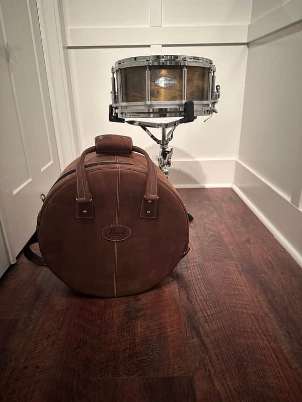 Pearl 30th Anniversary Free-Floating Patina Brass 14x6.5" Snare Drum - Complete Bild 1