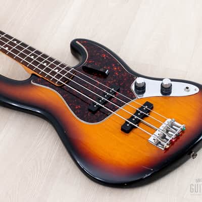 1994 Fender American Vintage ‘62 Jazz Bass Stack Knob Sunburst, 100% Original w/ Tweed Case image 10