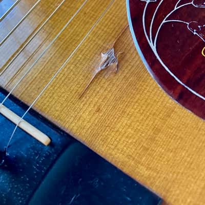 ☆Free shipping!☆★Players condition★ YAMAKI Deluxe F-122  HummingBird type Japan Vintage MIJ image 13