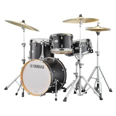 Yamaha Tour Custom Maple 3pc Drum Set Licorice Satin image 1