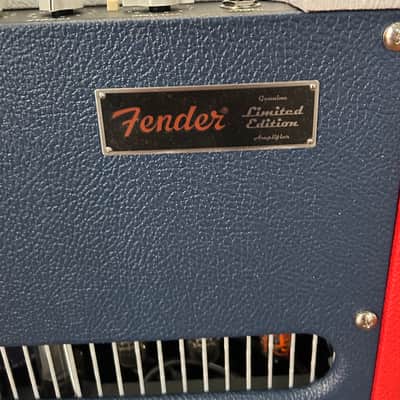 Fender Limited Edition Blues Junior IV, Eminence Cannabis Rex, Color Trio: Red, White, Blue image 7