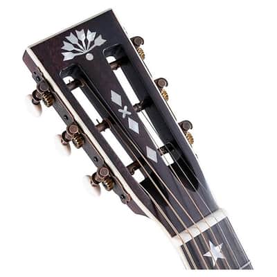Washburn Victorian Parlor Acoustic Guitar, Vintage Brown image 7