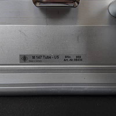 Neumann M 147 Large Diaphragm Cardioid Tube Condenser Microphone 1999 - Present - Nickel image 6