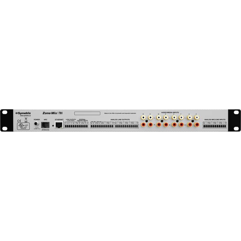 Symetrix Zone Mix 761 Paging and BGM DSP image 1