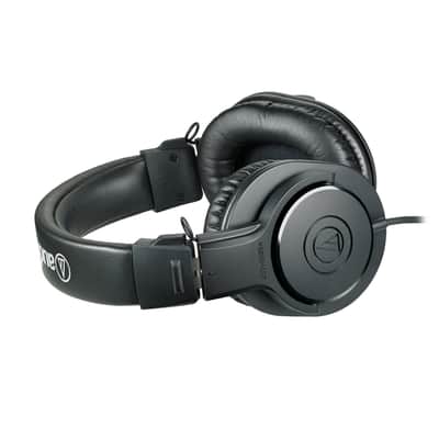 Audio-Technica ATH-M20X Professional Studio Monitor Headphones, Black image 3
