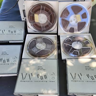 Vintage mid 80s Teac X-700R reel to reel tape player recorder with DBX-1 and 4 reels of tape. image 9