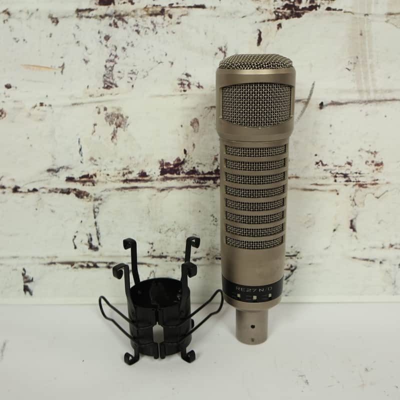Electro-Voice RE27N/D Cardioid Dynamic Broadcast Microphone W/ Mic Stand/Clip image 1