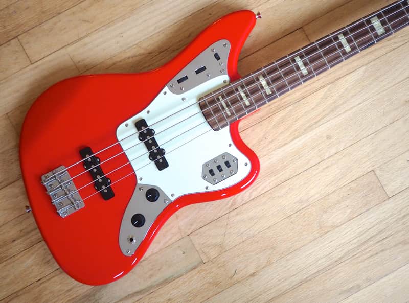 2008 Fender Jaguar Bass Hot Rod Red Active Jazz Bass Japan CIJ w/ Gigbag image 1