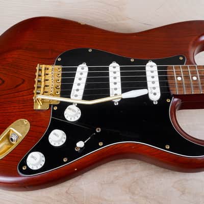 Fender Order Made ST-62 Stratocaster Reissue MIJ 1993 Satin Transparent Walnut Fujigen w/ Bag image 5