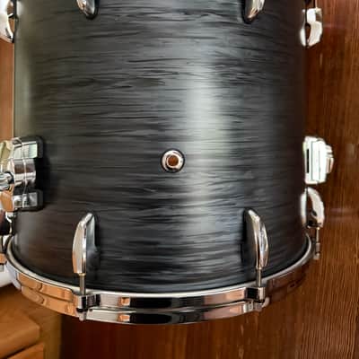 Pearl Masters Maple Gum Music City Custom 16x14 Floor tom 2021 - Matte Black Oyster #763 image 5