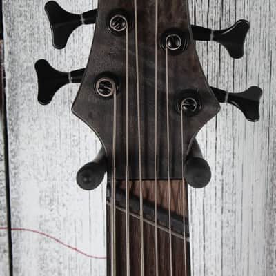 Ibanez BTB806MS Multi Scale 6 String Electric Bass Guitar Trans Gray Flat w Case image 11