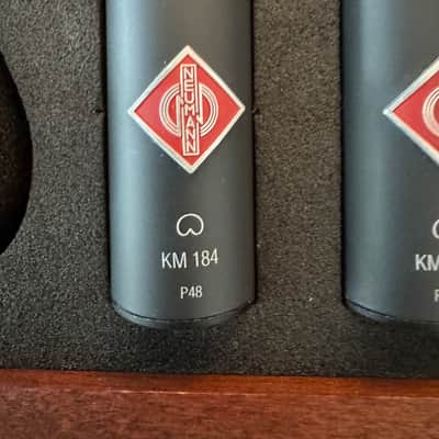 Neumann KM 184 mt Small Diaphragm Cardioid Condenser Microphone Matched Stereo Pair 1993 - Present - Matte Black image 13