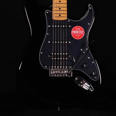 Squier Classic Vibe '70s Stratocaster HSS, Maple FB, Black image 1