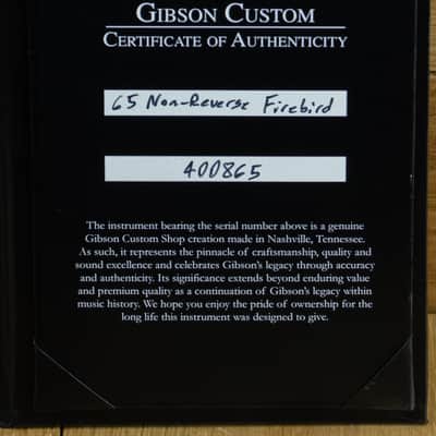 Gibson Custom 65 Firebird V Non Reverse Candy Blue, Stop Bar ~ Secondhand image 7