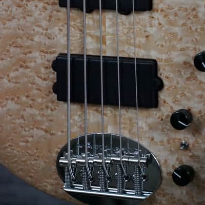 Lakland 55-94 Deluxe Exotic 2017 Natural Birds Eye Maple image 3