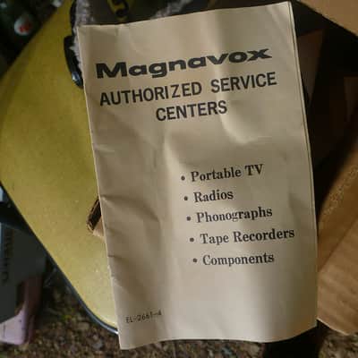 Antique Magnavox stereo headphones 1960's in Original box w/paperwork image 4