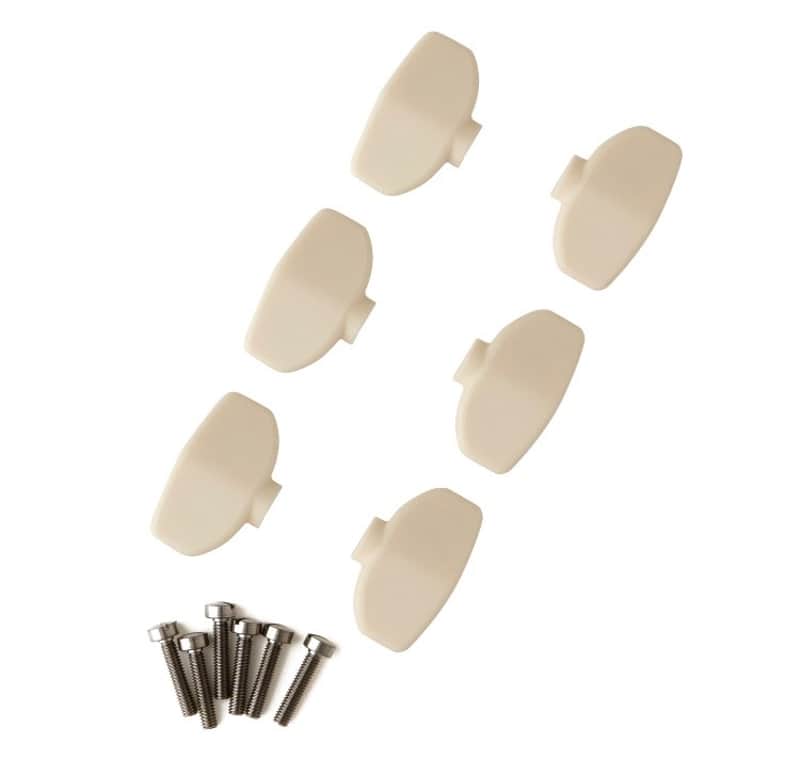 PRS PRS Phase III Wing Tuner Buttons, Ivory, Set of 6 Ivory OPENED PACKAGE image 1
