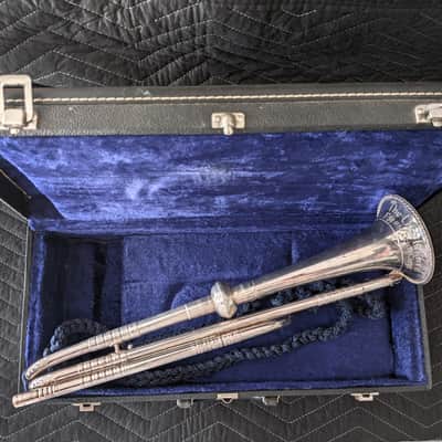 RON COLLIER ULTRA-RARE 'OLD GUARD' FIFE & DRUM CORPS CEREMONIAL TRUMPET w/CASE #6 image 3