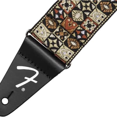 Fender Festival Strap, Tan Mosaic, 2" image 2