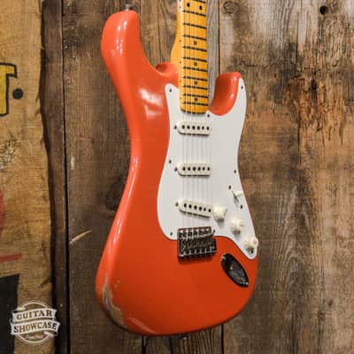 Fender Limited Edition Custom Shop '57 Strat Relic - Aged Tahitian Red image 3