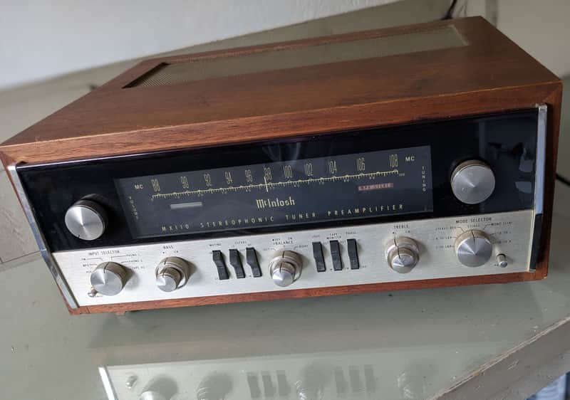 Iconic McIntosh MX110 Preamp/Tuner 1968-1971 - Oiled Walnut image 1