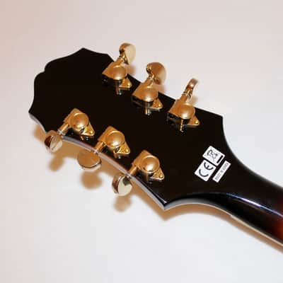 Epiphone Joe Pass Emperor II Electric Jazz Guitar Vintage Sunburst w/ Case image 8