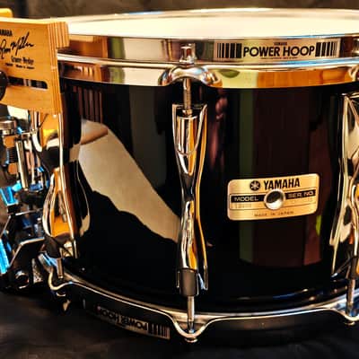YAMAHA 1980 Recording Custom Snare Drum SD098 - Piano Black Lacquer image 18