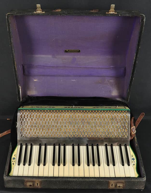 Vintage Hohner Tango IV Piano Accordion Pearl Red w/ Case Made in Germany image 1