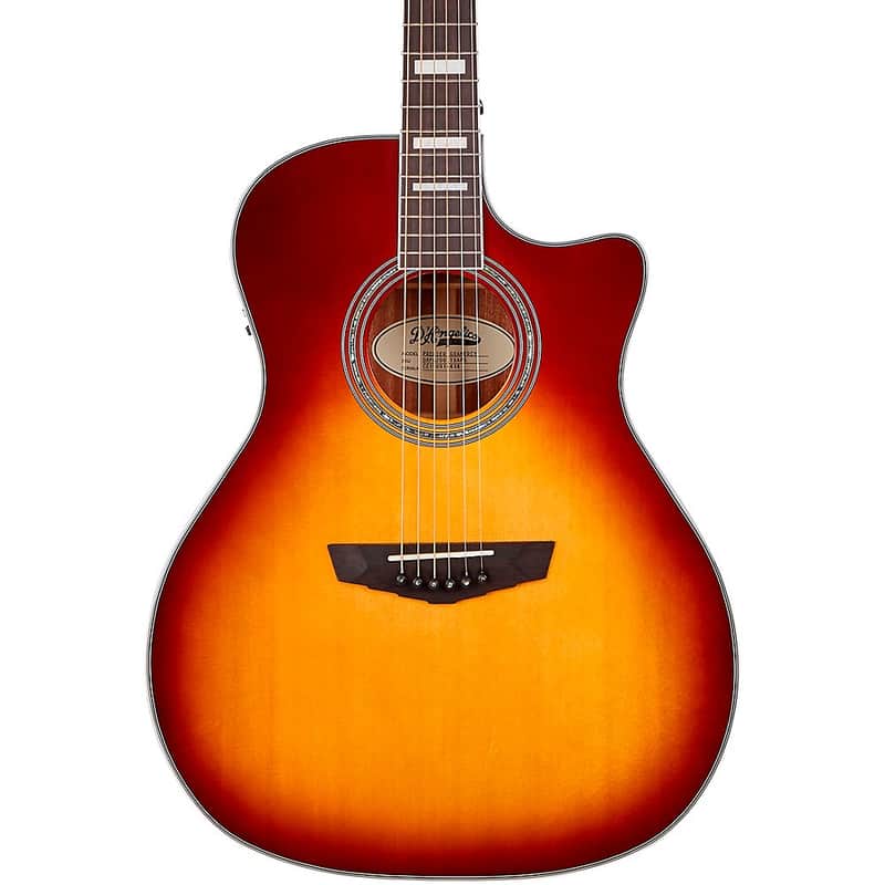 D'Angelico Premier Series Gramercy Single-Cutaway Grand Auditorium Acoustic-Electric Guitar Regular Iced Tea Burst image 1