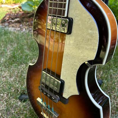 Hofner Contemporary Series Violin Bass 2006 - 2019 - Antique Brown Sunburst image 5