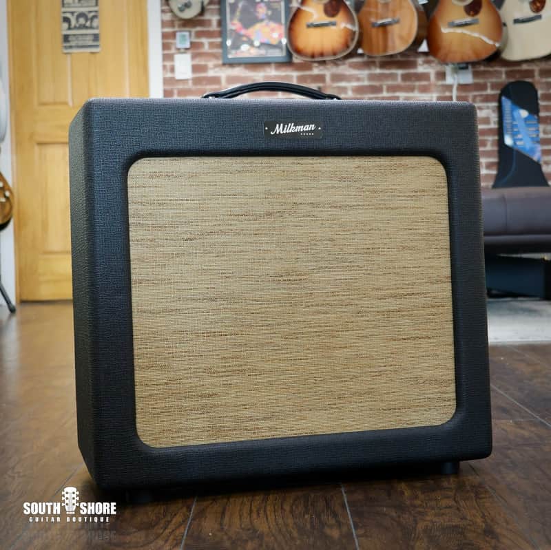 Immagine Milkman Sound TV-40 - Black Tolex w/ Wheat grill-cloth & 3-knob Spring Reverb, Alnico Speaker - NEW. (Authorized Dealer) - 1