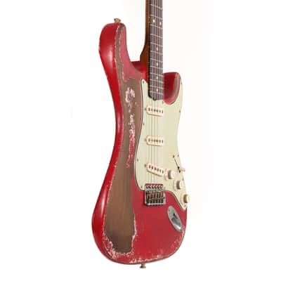 Fender Custom Shop 1962 Roasted Stratocaster Ultimate Relic Torino Red Masterbuilt Andy Hicks image 5