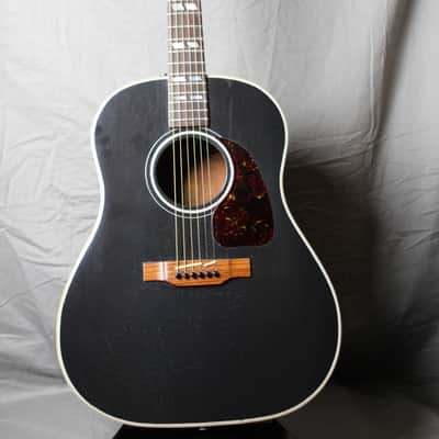 Gibson Southern Jumbo Banner Headstock 1942-45 Black (refin) w/OHSC image 6