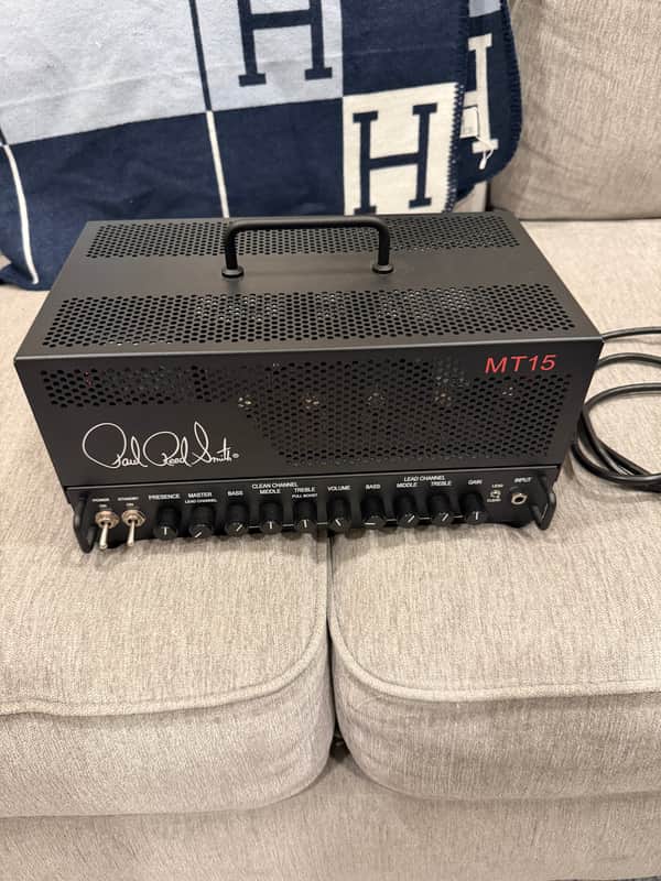 PRS MT 15 V1 Mark Tremonti Signature 2-Channel 15-Watt Guitar Amp Head 2018 - 2024 - Black image 1