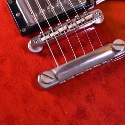 gibson Es-335 1964 - Cherry Red 1964 Stoptail - Clapton Specs - serial 70666 image 23
