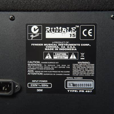 Fender Rumble 15 owned by Noel Gallagher image 4