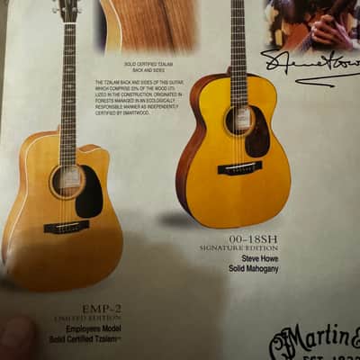 Martin Special Limited Edition Brochure Catalog 1999 CEO-3 SWD D-40DM Roger McQuinn Don McLean D-28GE Stephen Stills D-45 EMP-2 Steve Howe SWC Sting N-20WNB Willie Nelson Mini image 5