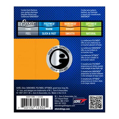 Elixir E-Guitar Strings 12-68 12302 Nanoweb - Electric Guitar Strings image 3