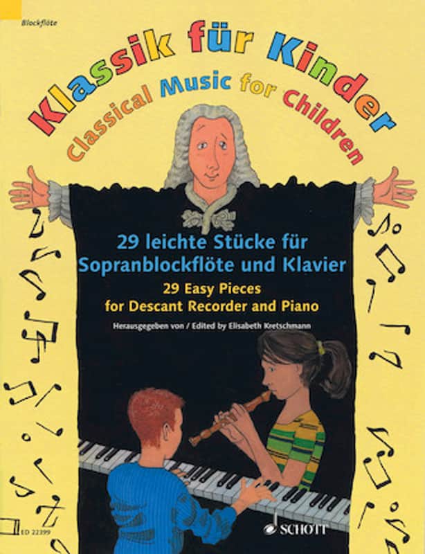 Classical Music for Children 29 Easy Pieces for Descant Recorder and Piano – Book Only Woodwind Solo Softcover -NEW image 1