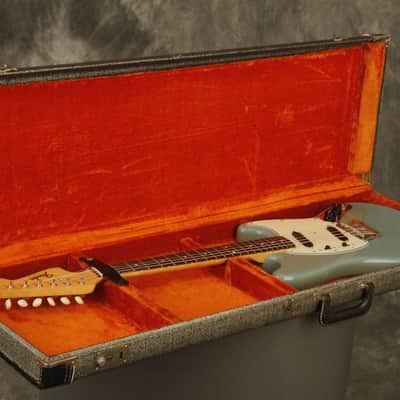 1964 Fender DUO-SONIC II Blue with '66 body CLAY DOTS + L-PLATE + '64 pickups image 21