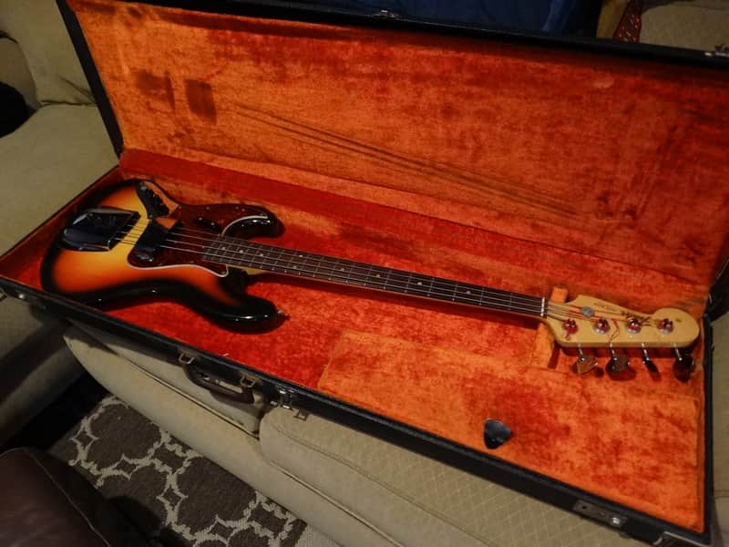 Fender Jazz Bass 1965 Sunburst-Left handed. image 1