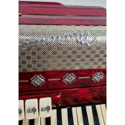 Marinucci 120 - Accordion - Red - Refurbished w/ Hard Case image 7