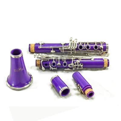 SKY Music High Quality Bb Purple Clarinet Package Nickle Silver Keys German Style image 4
