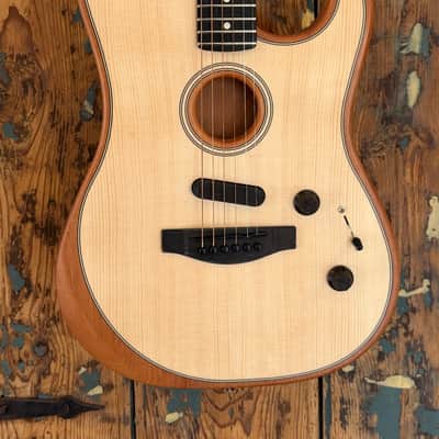 Fender American Acoustasonic Stratocaster - Natural image 2