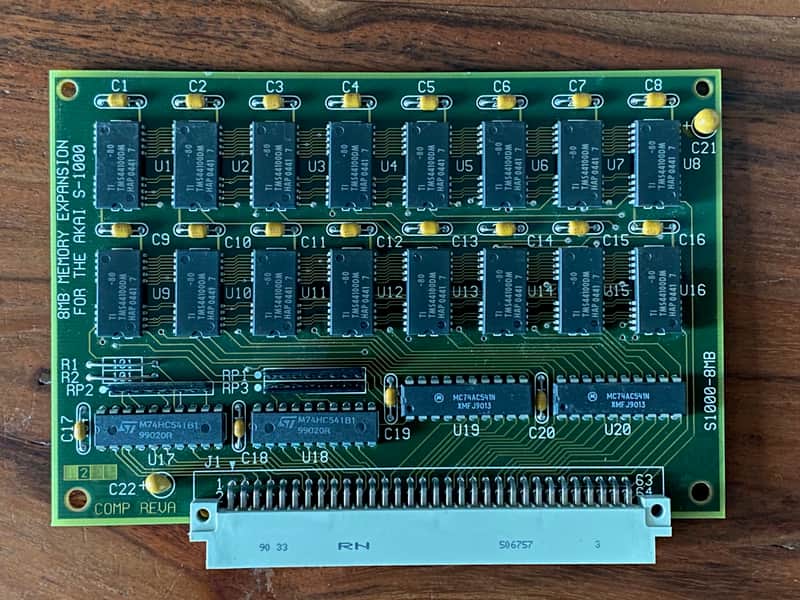 Akai S1000/S1100 8 MB Memory Expansion RAM Card #2 image 1