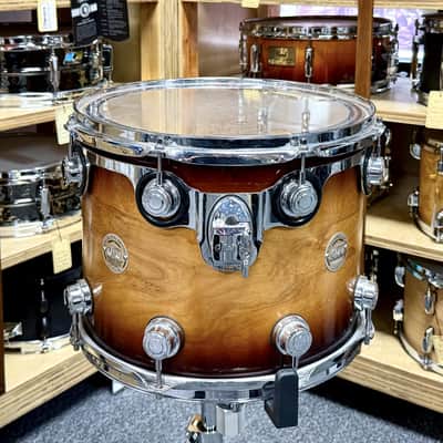 14x11 DW Pure Birch Tom (SS Burnt Toast Burst Finish with Chrome Hardware) image 2