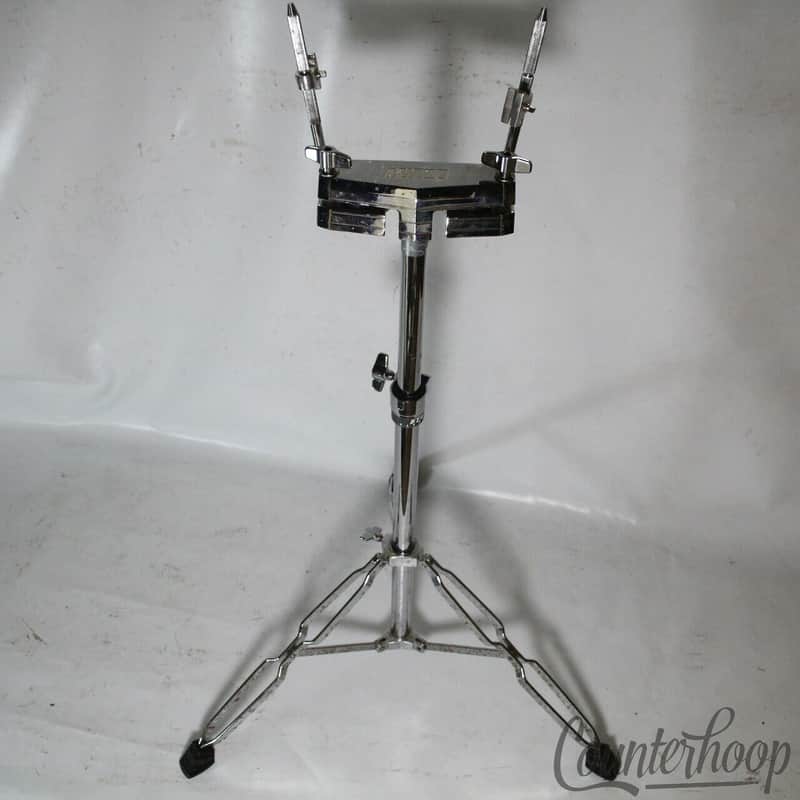 *Tama Double Tom Drum Stand Vintage 90s Artstar/Granstar Chrome Double-Braced* image 1