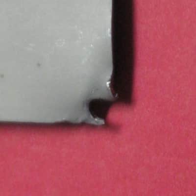 used genuine Boss Blue Label Japan Bottom Plate (early to mid 1980s) center area of back edge has cut out for power jack (was originally from DD-2 pedal) NO: pedal, other items, screws (lower right corner has small break / cut in metal) image 14