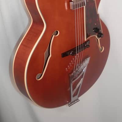 D'Angelico Premier EXL-1 Satin Walnut Hollowbody Archtop Electric with gig bag DAPEXL1SWLT image 2