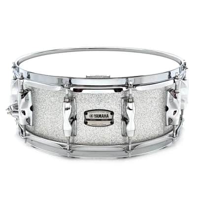 Yamaha Recording Custom Snare Drum 14x5.5 Silver Sparkle image 1